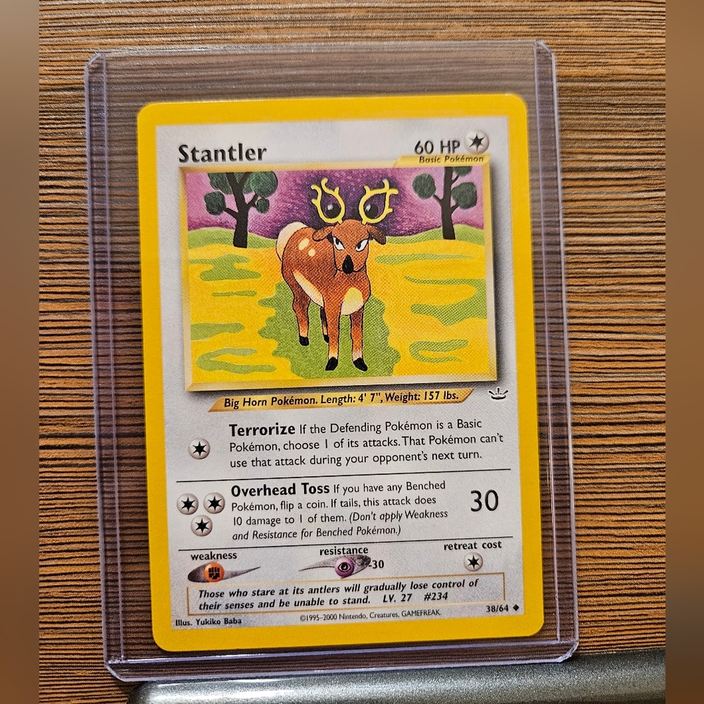 Stantler Pokemon 38/64 Neo Revelation Trading Card